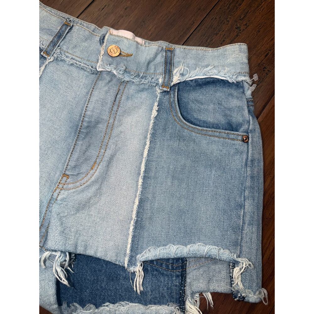 Revice Unique Cute Denim Ziggy patchwork shorts 28 - image 2